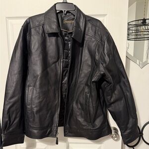 NWOT Black Leather Jacket for Men